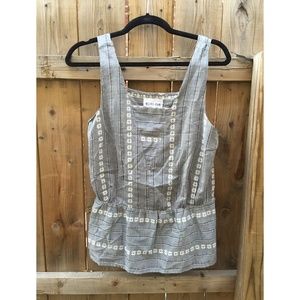 Olive + Oak Peplum Tank Blouse Size M
